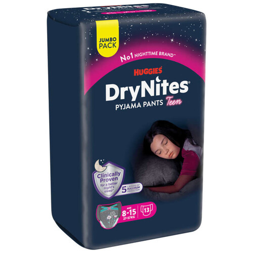 Drynites® Culottes Fille 8-15 ans 27-57kg x13