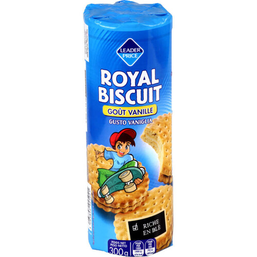 Leader price royal biscuit goût vanille 330g