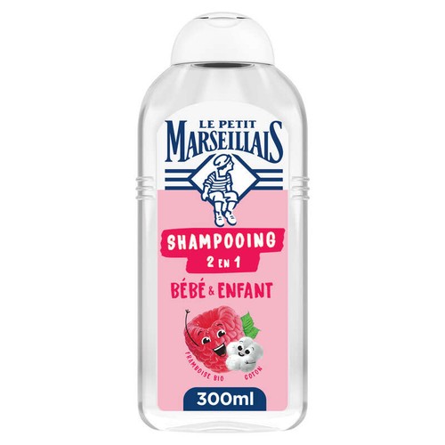 Le Petit Marseillais Shampooing Bébé Framboise et Coton 300ml