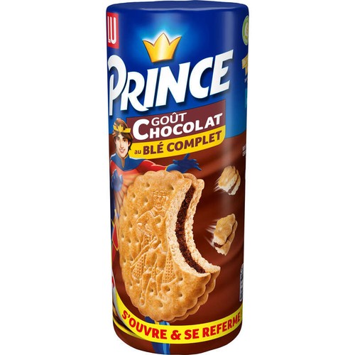 Lu Prince Biscuits fourrés au Chocolat Blé Complet 300g