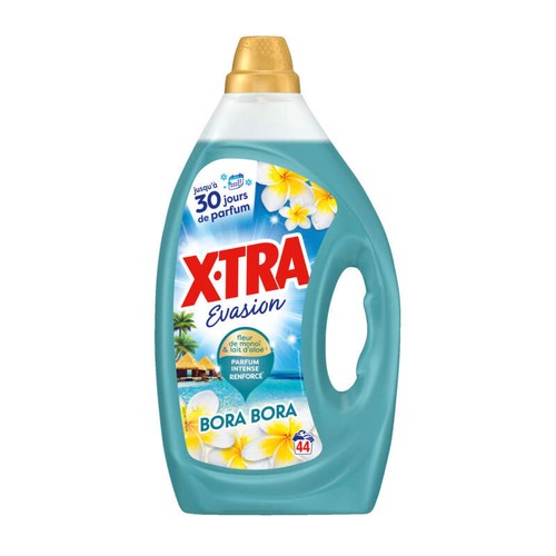 X-Tra Lessive Liquide Evasion Bora Bora Fleur de Monoï x44 Lavages