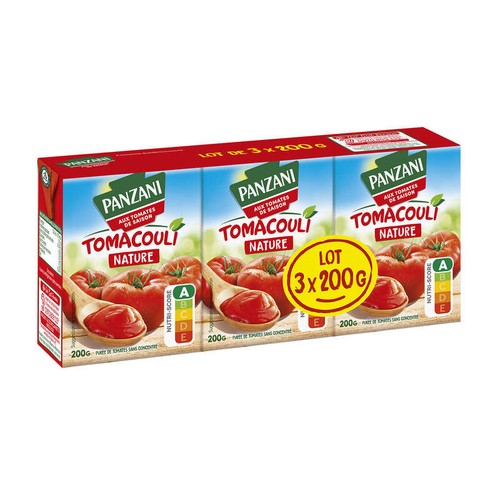 Panzani Sauce Tomacouli Nature 3x200g