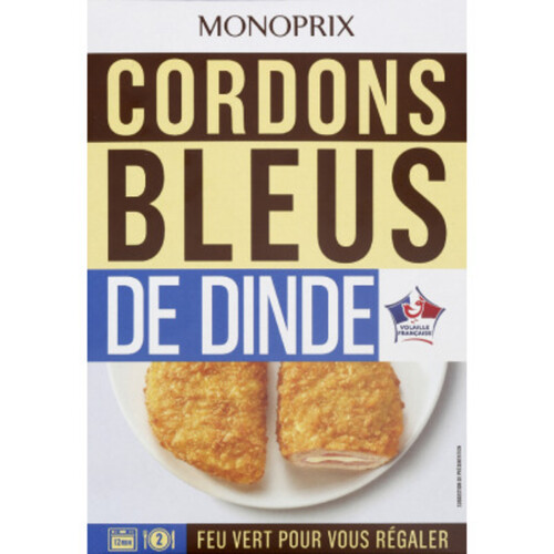 Monoprix Cordons Bleus De Dinde X2 200G