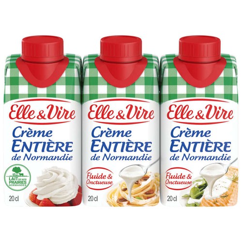 Elle & Vire Crème Fluide Entière 30% Mg 3x20cl