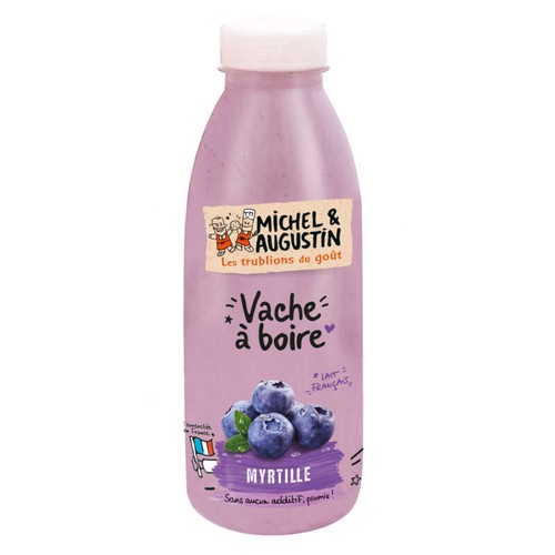 Michel & Augustin Yaourt À Boire Myrtille Et Gouttes De Violette 500ml