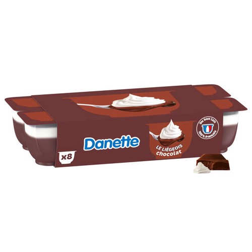 Danette Liégeois chocolat 8x100g