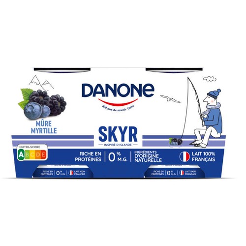 Danone Skyr Mûre myrtille 2x145g