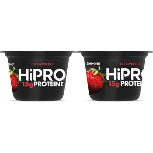 HiPRO Yaourt Protéiné à la Fraise 2x160g