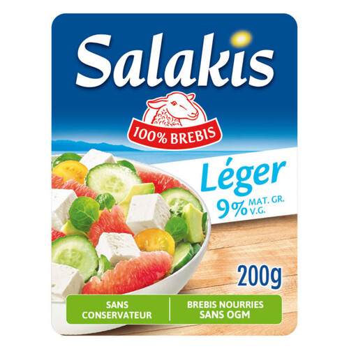 Salakis fromage au lait de brebis allégée 9%mg 200g