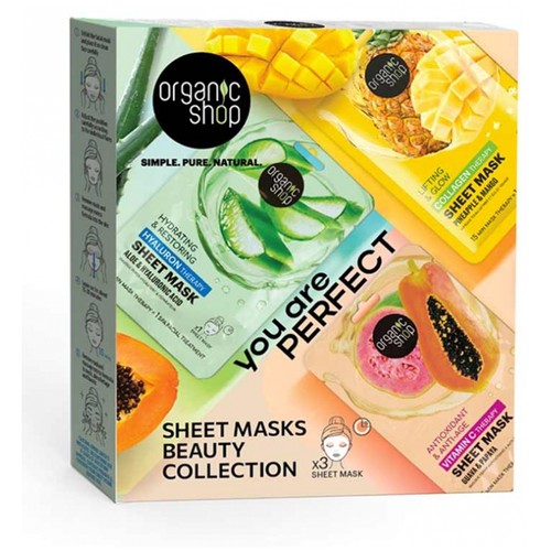 Organic Shop Coffret You Are Perfect 3 Tissue Masks