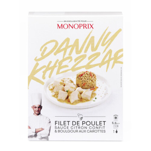 Monoprix poulet au citron et boulgour 350g