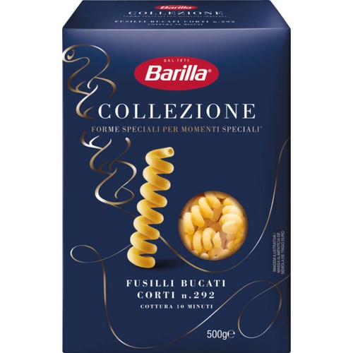 Barilla Pâtes fusilli bucati corti collezione 500g