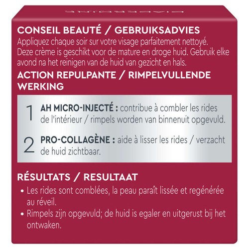 Diadermine Expert Actif Hyaluronique Soin Repulpant nuit 50ml