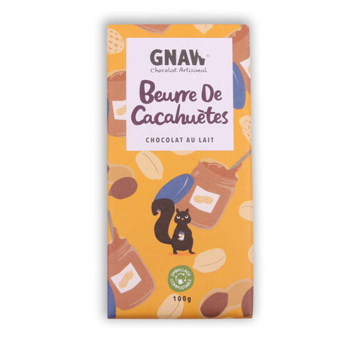 Gnaw Chocolat au Lait Beurre de Cacahuètes 100g