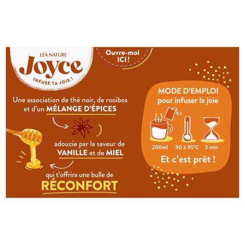 Joyce The Noir pain d'épices Réconfort Bio 30g