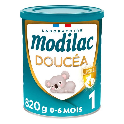 Modilac Lait bébé en Poudre 1er Âge 0-6 Mois Doucéa Boite 820g