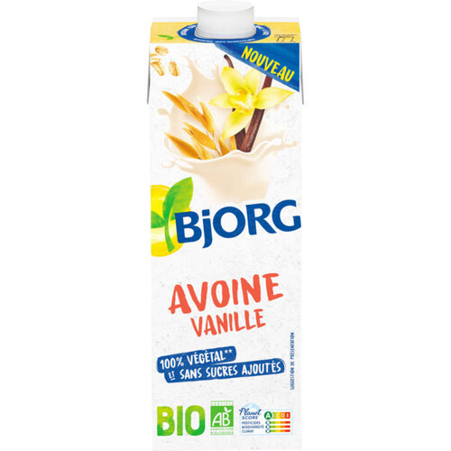 Bjorg Boisson Avoine & Vanille Bio 1l