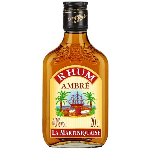 La Martiniquaise Rhum Ambré Traditionnel Des Départements Français D'Outre-Mer 20cl