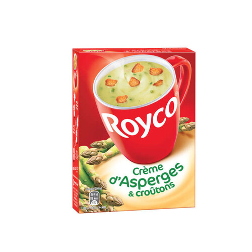 Royco Soupe à la crème d'asperges & croûtons 4x15,0g