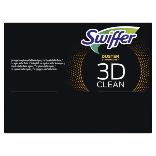 Swiffer Duster Plumeau 3D Clean, Plumeau 360°, 5 Recharges, Attrape et  Retient la Poussière, Nettoyage 360° : : Cuisine et maison