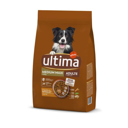 Ultima Croquettes au poulet pour chien medium maxi adulte 2kg