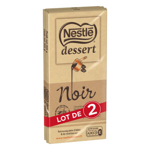 Nestle Dessert Chocolat Noir lot de 2 x 205g.