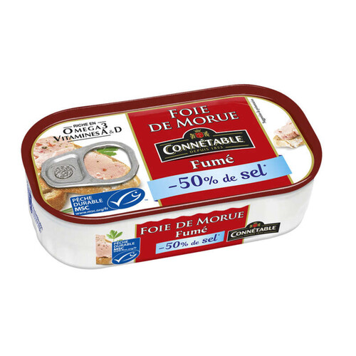 Connetable Foie de morue 121g