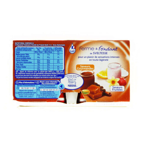 SVELTESSE Ferme et Fondant Caramel 4x125G