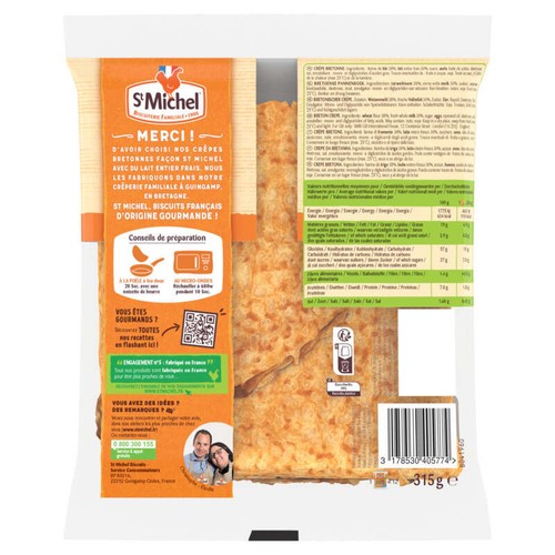 St Michel 12 Crêpes bretonnes 315g