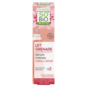 SO'BiO Étic Sérum lissant ride + éclat, Lift'Grenade 30ml