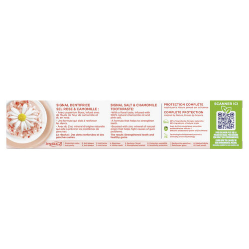 Signal Dentifrice Sel Rose Camomille 75ml