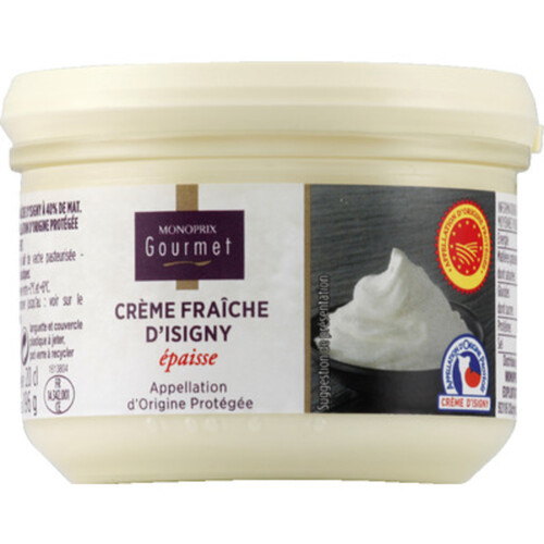 Monoprix Gourmet Crème fraîche d'Isigny épaisse 20cl