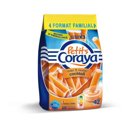 Coraya Mini Bâtonnets De Surimi + Sauce Cocktail X20