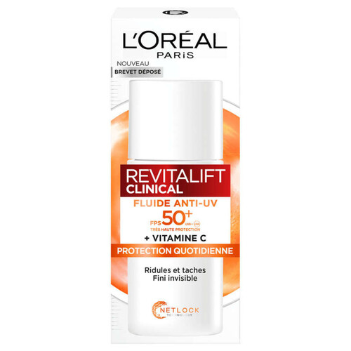 L'Oréal Paris Revitalift Clinical Soin Fluide Anti-UV FPS 50+ 50ml