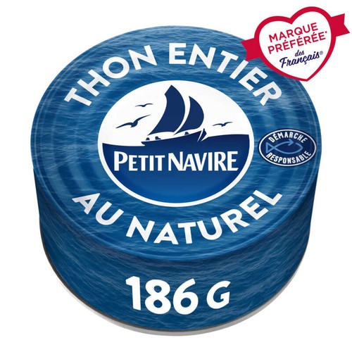Petit Navire Thon naturel démarche responsable 185g 