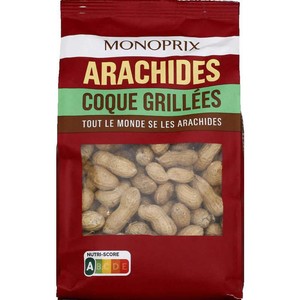 Monoprix Arachides coque grillées 500g