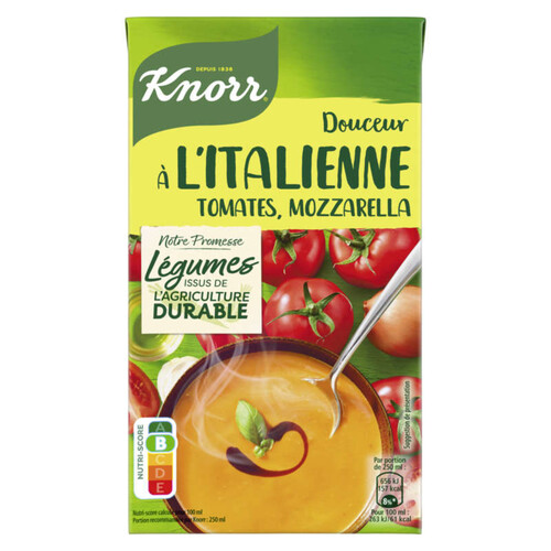 Knorr Soupe Liquide Douceur à l'italienne tomates mozzarella 1L