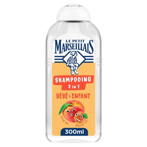 Le Petit Marseillais Shampooing Bébé Pêche et Abricot 300ml
