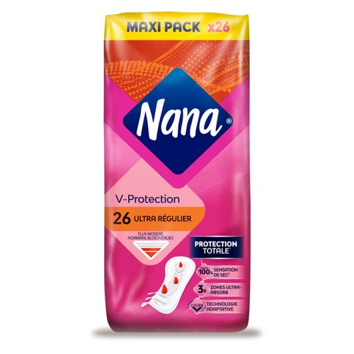 Nana Serviettes Ultra Régulier x26