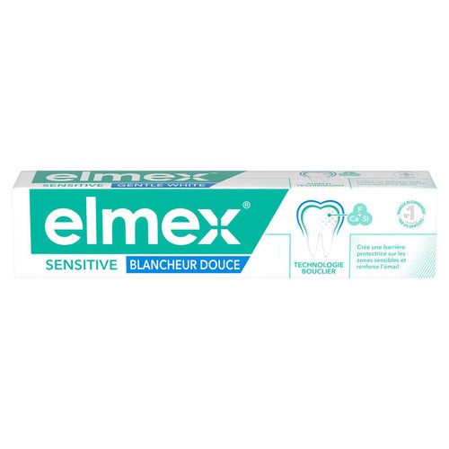 Elmex Dentifrice Sensitive Blancheur 0% colorants 75ml