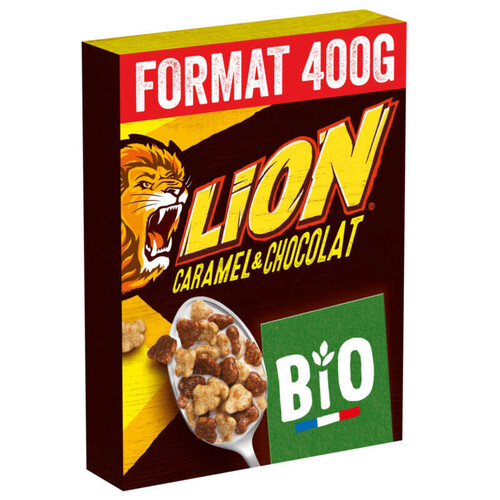 Nestlé Lion Céréales caramel chocolat bio 400g