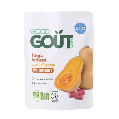 [Par Naturalia]  Good Goût courges butternut Sauté d'Agneau Bio 190g
