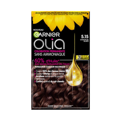 Olia Coloration Sans Amoniaque 5.15 Chocolat Glacé