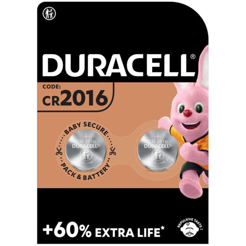 Duracell Pile Dl/Cr 2016- X2