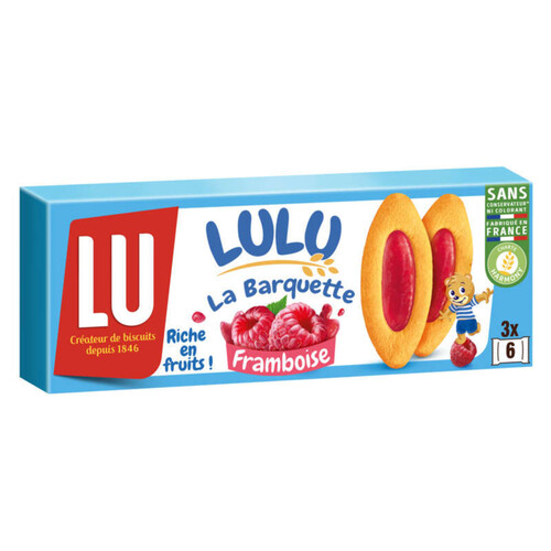 Lu Lulu La Barquette Biscuits Framboise 120g