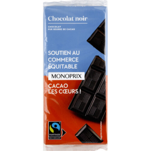 Monoprix Chocolat Noir 3 x 100g