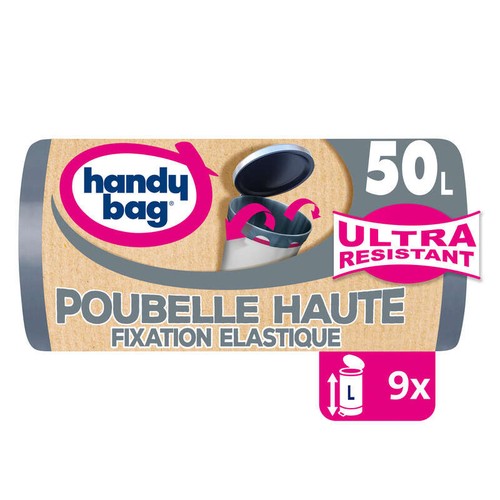 Handy Bag Sacs Poubelle haute 9x50L