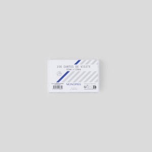 Monoprix Maison 100 Cartes Bristol 8,2x12,8cm