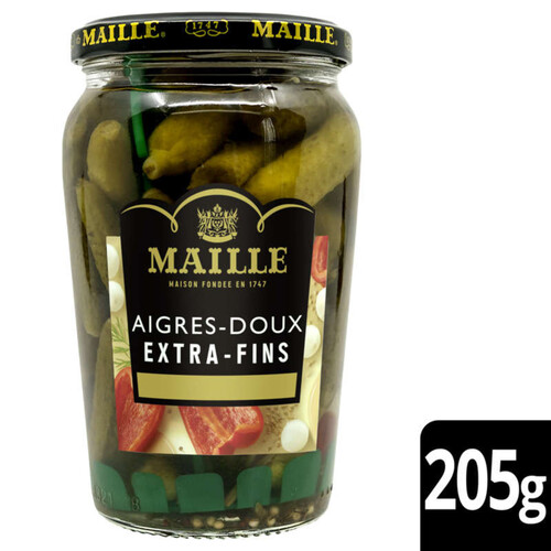 Maille Cornichons Aigres-Doux Extra-Fins 205G