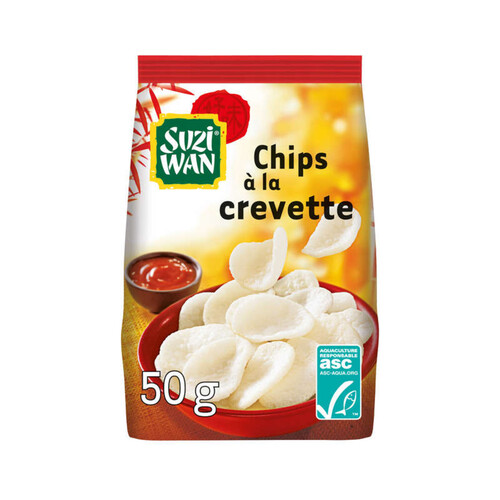 Suzi Wan Chips à la crevette 50g